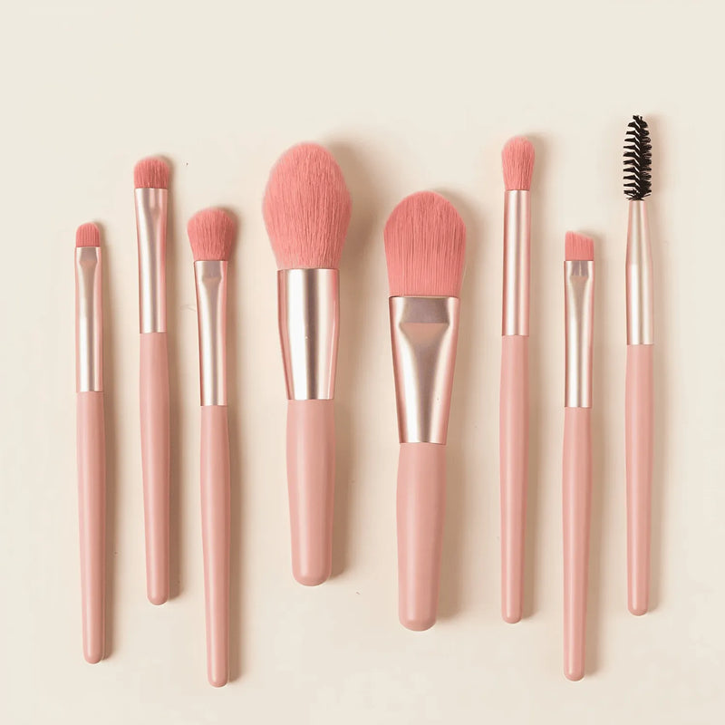 Kit com 8 Pincéis de Maquiagem - MakeArt 8+