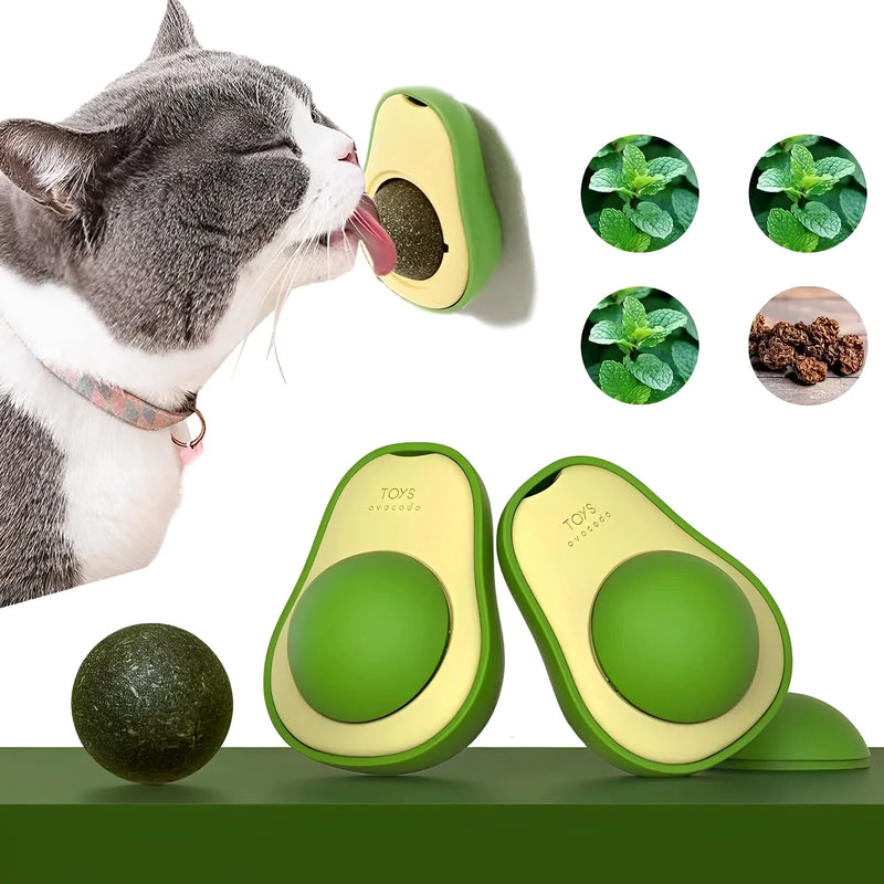 Abacate de Brinquedo para Gatos com Catnip - AbaCat