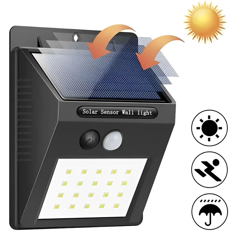 Refletor de Led Solar com Sensor de Presença - EcoLuz Pro