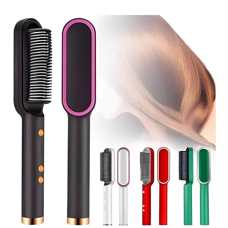 Escova Alisadora 3 em 1 Bivolt - StyleBrush 🔥 | Últimas Unidades