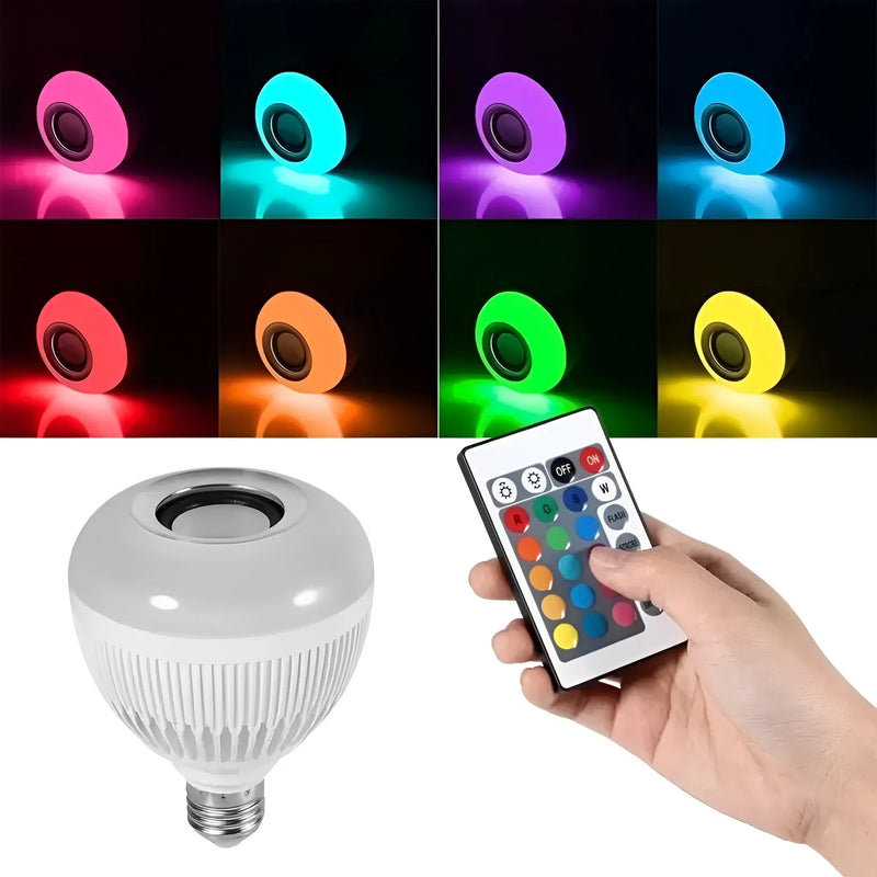 Lâmpada LED Bluetooth com Caixa de Som - LumiSound