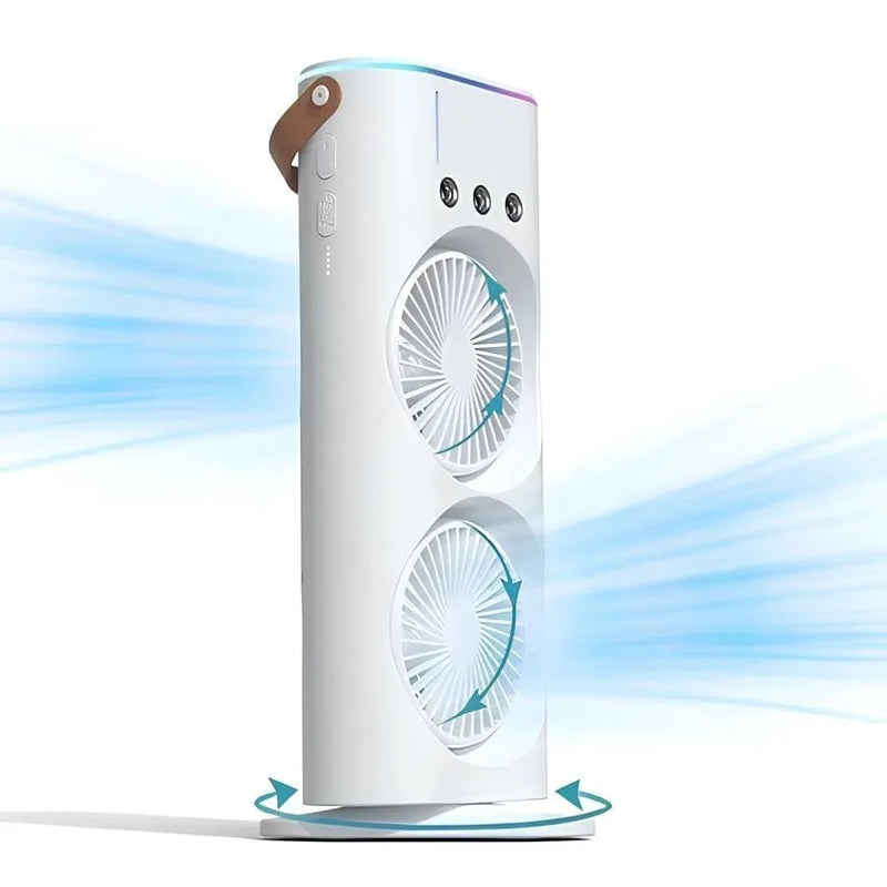Mini Refrigerador de Ar com 2 Ventiladores USB - VentFreeze
