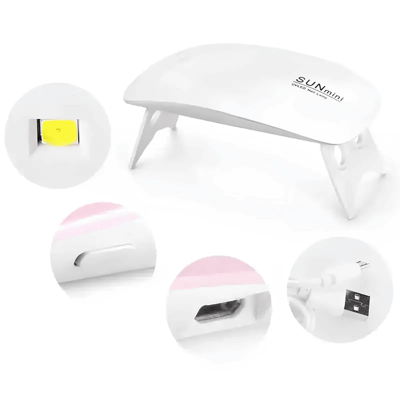Mini Secador de Esmalte com Led UV - QuickNails