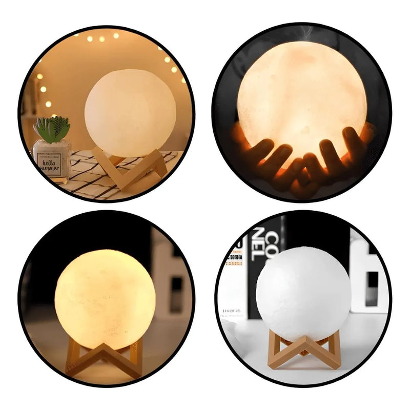 Umidificador de Ar e Luminária USB - LunaMist