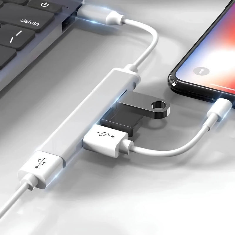 Adaptador Tipo-C com 4 Portas USB - Conecta+