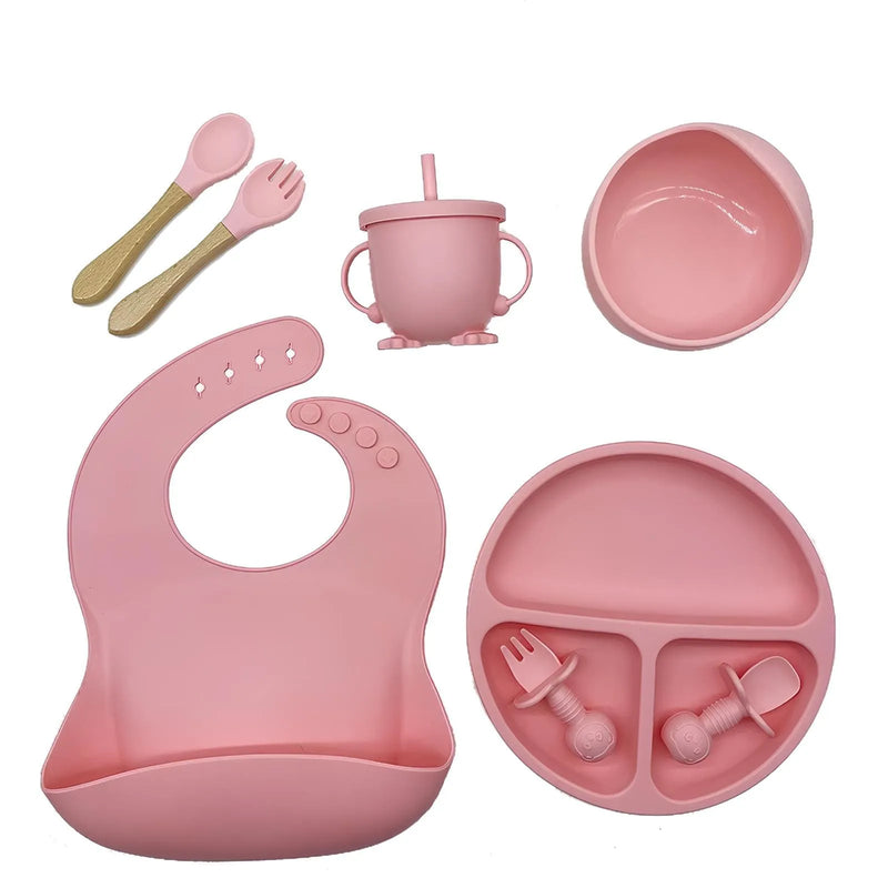Talheres Infantis com 8 Peças - NutriKit Baby
