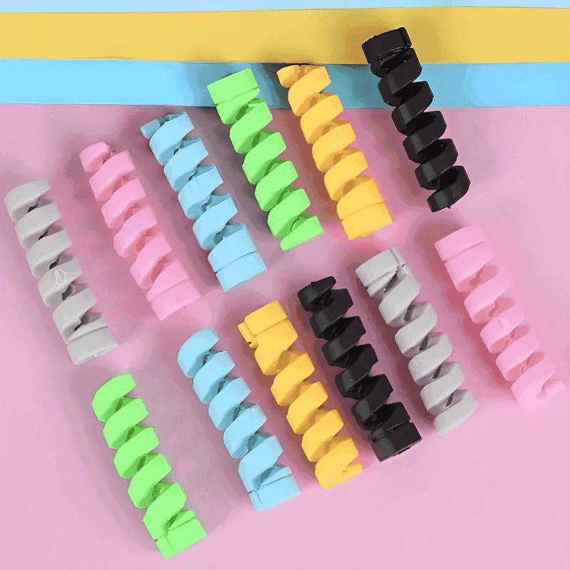 Kit com 4 Peças de Elástico Anti-quebra Cabo - FixCable
