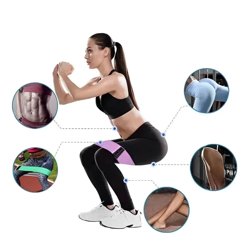 Kit com 3 Faixas Elásticas - PowerBands