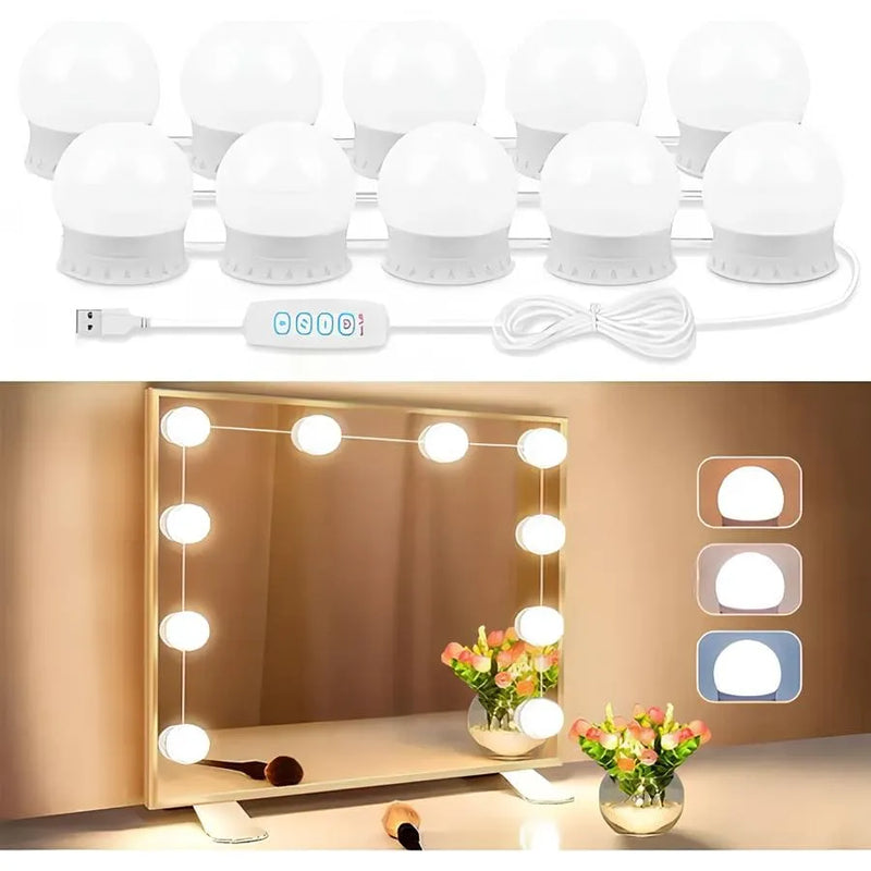 Kit 10 LEDs para Espelho Maquiagem - MirrorBright