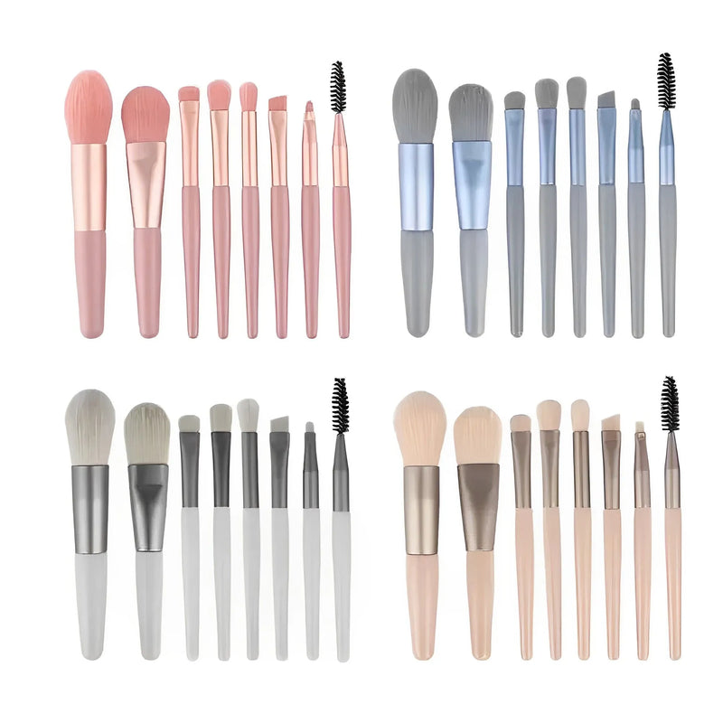 Kit com 8 Pincéis de Maquiagem - MakeArt 8+