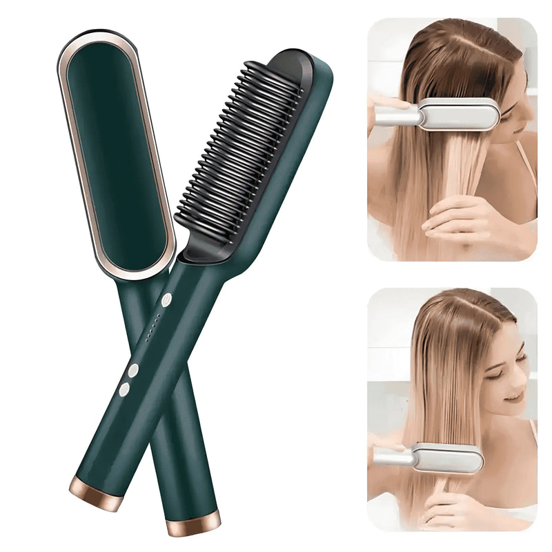 Escova Alisadora 3 em 1 Bivolt - StyleBrush 🔥 | Últimas Unidades