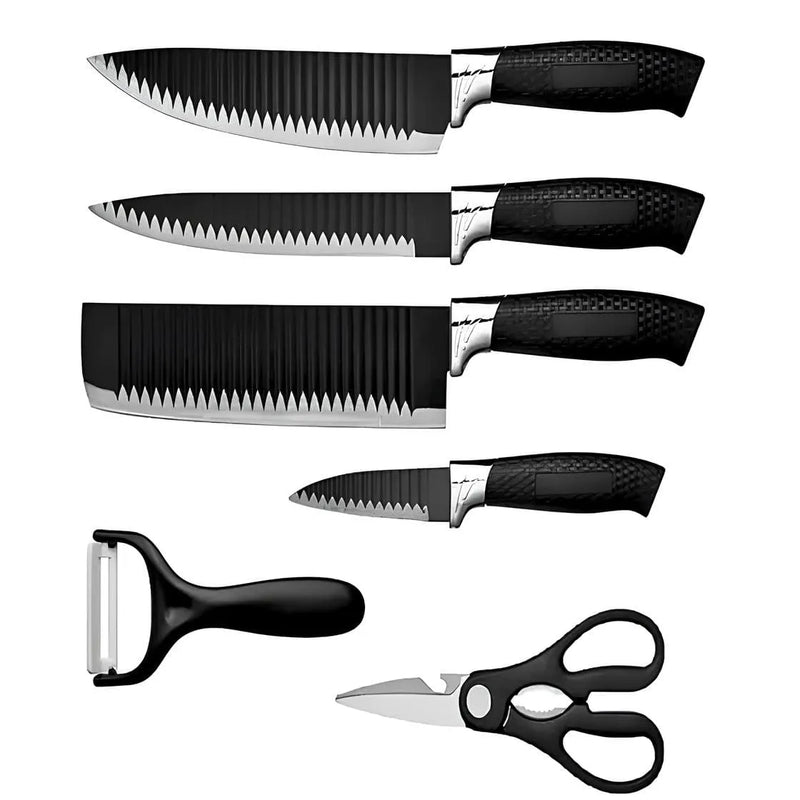 Conjunto de 6 Facas de Cozinha - ChefSteel