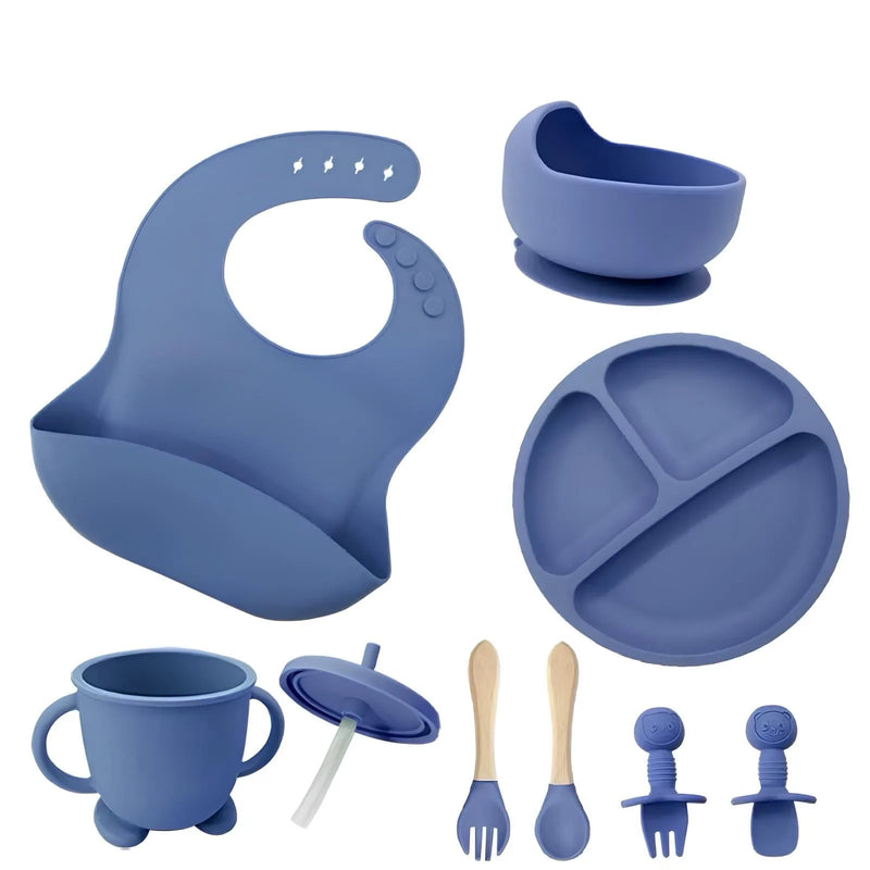 Talheres Infantis com 8 Peças - NutriKit Baby