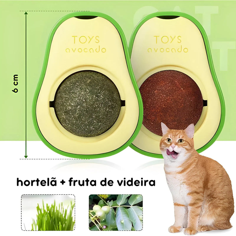 Abacate de Brinquedo para Gatos com Catnip - AbaCat