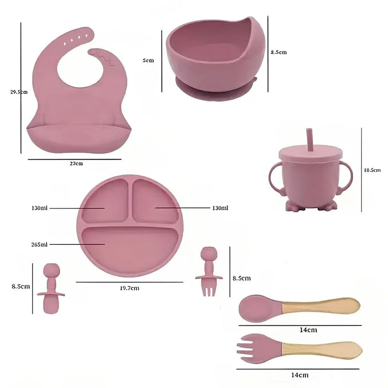 Talheres Infantis com 8 Peças - NutriKit Baby