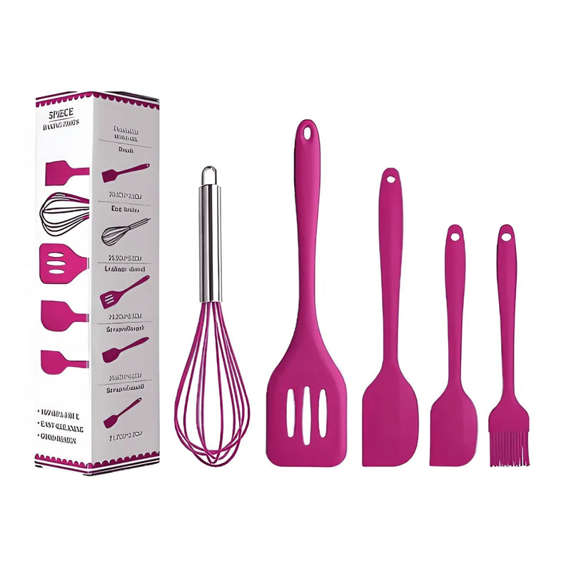Kit com 5 Utensílios de Cozinha - Gourmet Kit